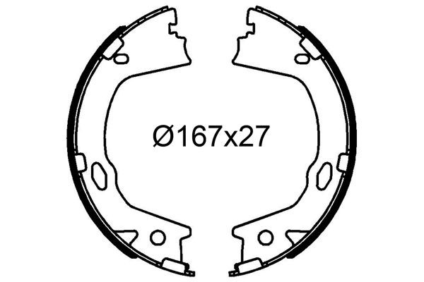 VALEO Jogo de maxilas de travão 564315 Jogo de maxilas de travão VALEO Hyundai SONATA 564315