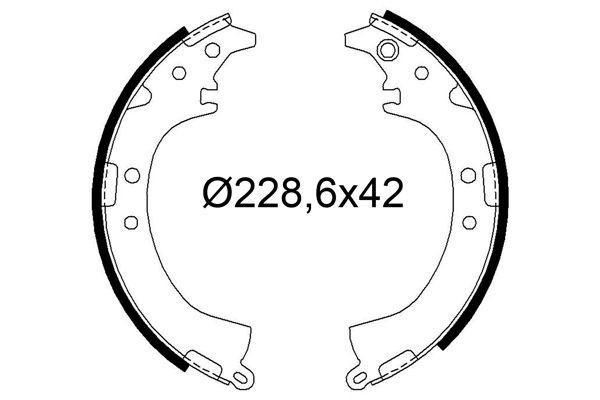 VALEO Bremžu loku komplekts 564316 VALEO 564316 Bremžu loku Camry IV Sedan (_V2_) orģinālās cena
