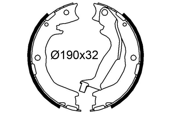 VALEO Piduriklotside komplekt 564324 VALEO 564324 Trummelpiduriklotsid KIA Carnival VQ odava hinnaga