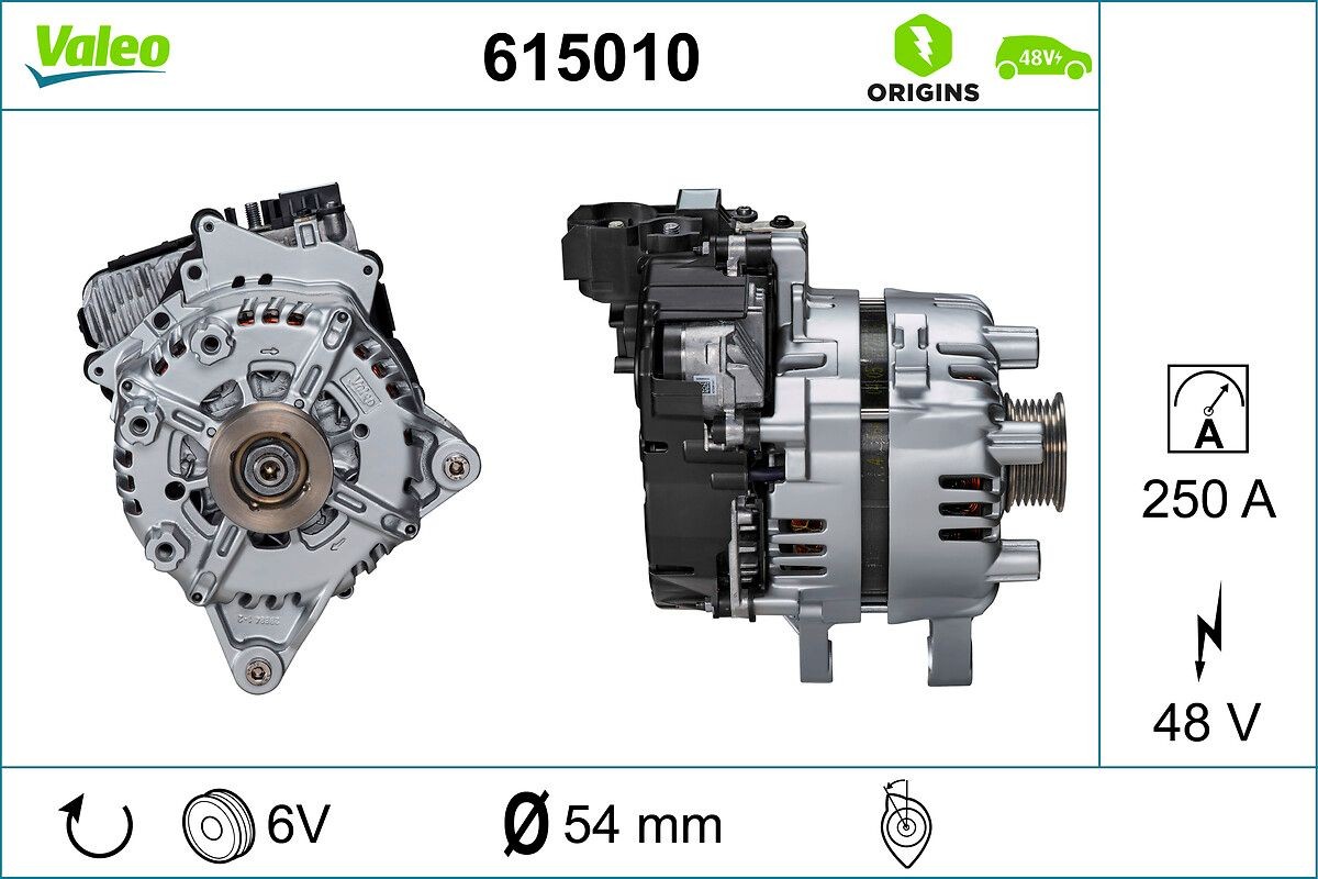 VALEO Generator, starter 615010 Alternator VALEO DEFENDER 615010 billig