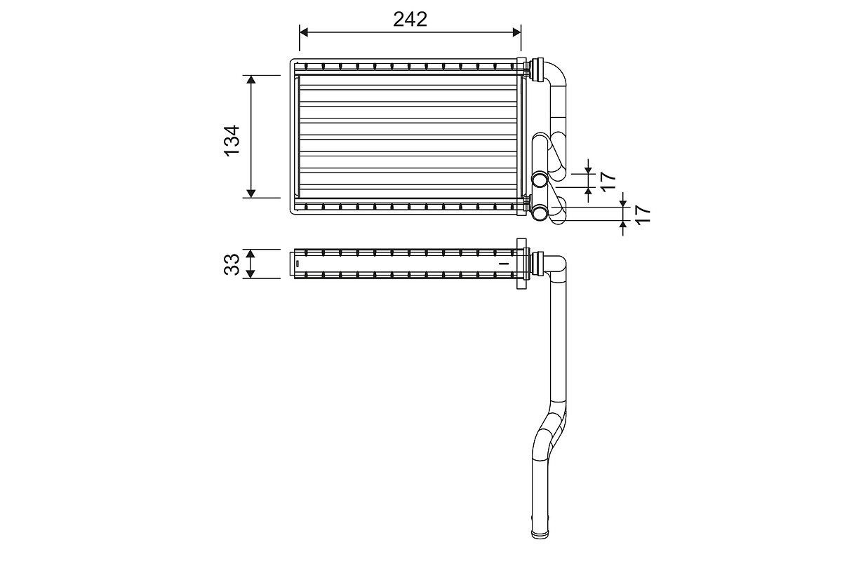 VALEO Varmeapparat register 811578 VALEO 811578 Oppvarming / lufting HONDA originale