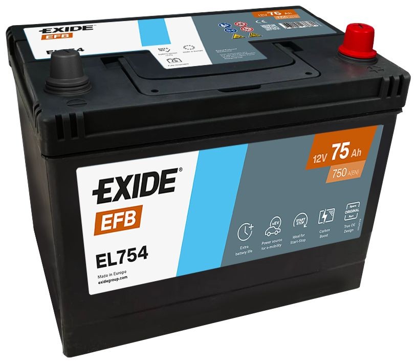 EXIDE Batterie EL754 Infiniti QX50 Batterie Start & Stop EXIDE EFB EL754