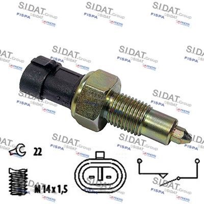 SIDAT Διακόπτης, φώτα όπισθεν 3.234106A2 3.234106A2 Διακόπτης φώτων όπισθεν CITROËN JUMPER SIDAT