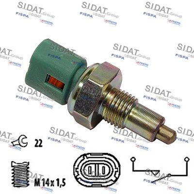 SIDAT Lüliti, tagurdustuli 3.234142A2 3.234142A2 Lüliti tagurdustuli OPEL ADAM SIDAT
