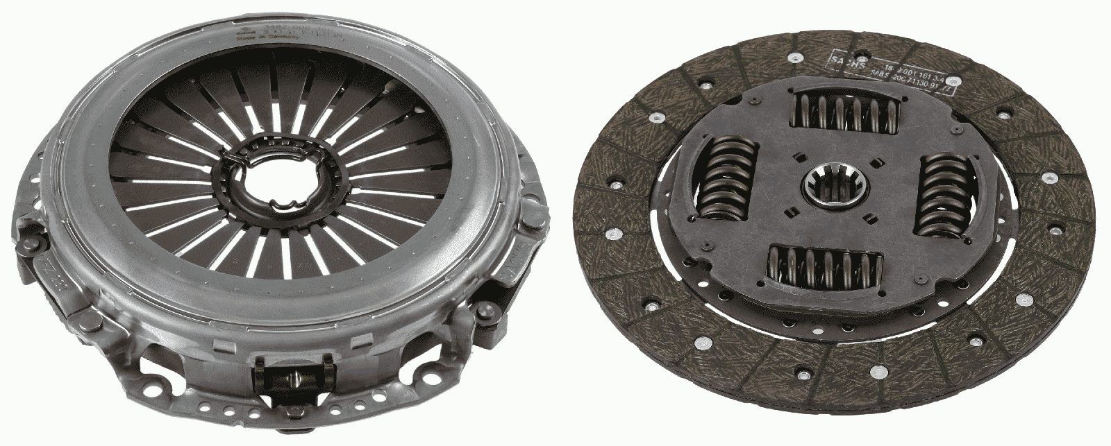 SACHS Kit frizione 3400 700 551 SACHS 3400 700 551 Kit frizione IVECO Daily III Camion pianale/Telaio 50 C 13 125 CV 2001