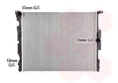 VAN WEZEL Engine radiator 06012736 VAN WEZEL 06012736 Engine radiator
