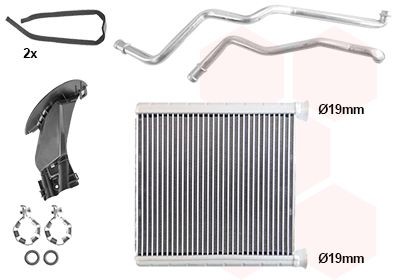 VAN WEZEL Kachelradiateur, interieurverwarming 06016700 VAN WEZEL 06016700 originele Warmtewisselaar VOLKSWAGEN CRAFTER prijs