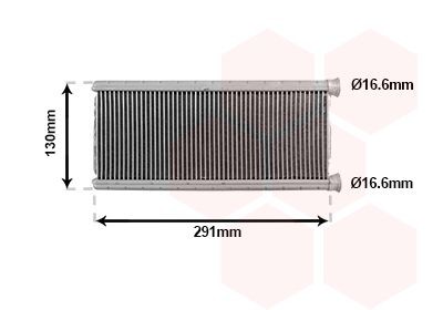Radiateur de chauffage VAN WEZEL 09016702 VAN WEZEL 09016702: Radiateur de chauffage Peugeot PARTNER 2023