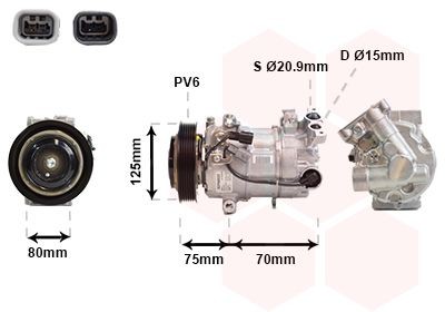 VAN WEZEL Kompresor klimatizácie 1301K700 1301K700 Kompresor klimatizácie NISSAN JUKE VAN WEZEL