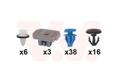 VAN WEZEL Montageset, deur 1883799 VAN WEZEL 1883799 Deur en onderdelen Ford MONDEO originele