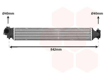 Interkūlers VAN WEZEL 25014704 VAN WEZEL 25014704 Starpdzesētājs Honda CIVIC 2010
