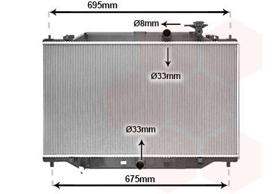 VAN WEZEL Engine radiator 27012711 VAN WEZEL 27012711 Mazda CX-5 KF radiator cost