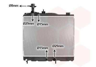 VAN WEZEL Engine radiator 32002264 MITSUBISHI PAJERO / SHOGUN SPORT VAN WEZEL radiator 32002264