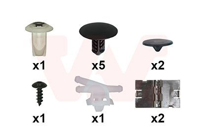 VAN WEZEL Montagesatz, Motorhaube 4396797 Motorhaubenschloss VAN WEZEL SsangYoung REXTON 4396797