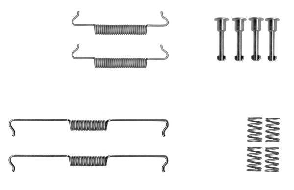 TEXTAR Tilbehørsett, håndbremsesko 97047400 TEXTAR 97047400 Tilbehørsett bremsesko 718 Boxster Spyder (982) pris
