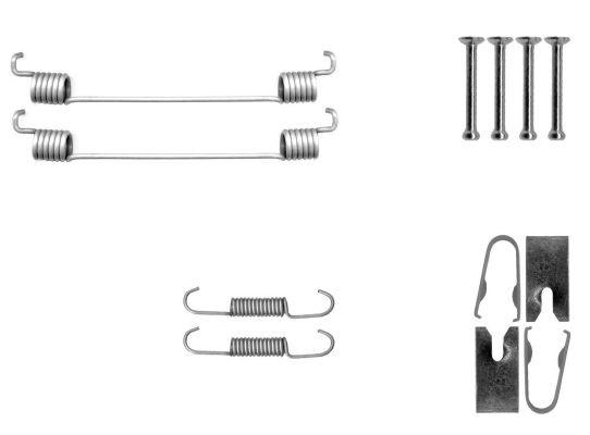 TEXTAR Kit de acessórios, maxilas do travão 97048600 Kit de acessórios maxilas do travão TEXTAR DACIA 97048600