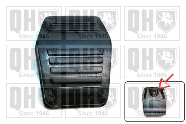 QUINTON HAZELL Pedalbelägg, bromspedal EM1805K QUINTON HAZELL EM1805K pedal gummi Ford Fiesta Mk6 Skåpbil pris