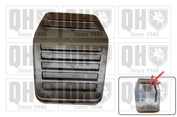 QUINTON HAZELL Pedalbelægning, bremsepedal EM1806K EM1806K Pedalgummi AUDI 80 QUINTON HAZELL