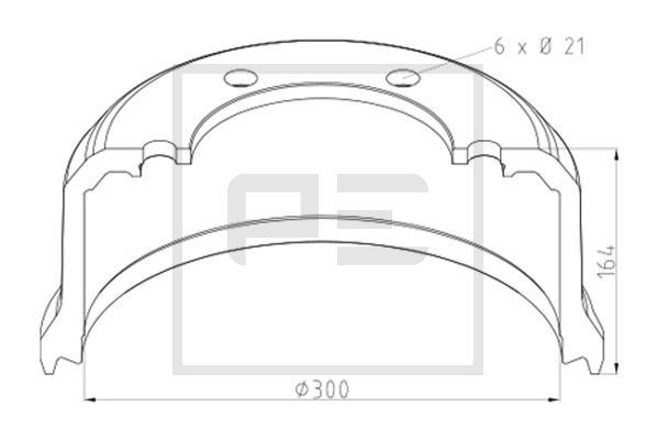 PETERS ENNEPETAL Bremstrommel 046.833-00A 046.833-00A Bremstrommeln VW CADDY PETERS ENNEPETAL kaufen