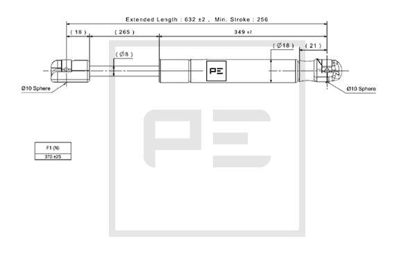 PETERS ENNEPETAL Vérin 140.293-00A Vérin électrique de hayon PETERS ENNEPETAL FABIA 140.293-00A pas cher
