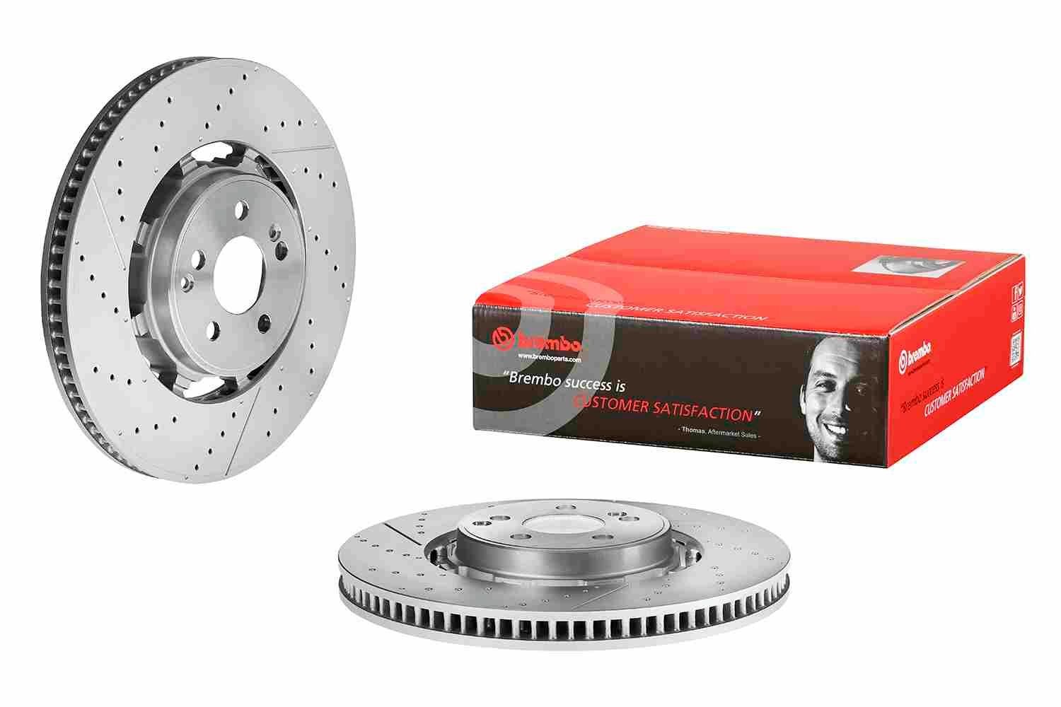Bremseskive BREMBO 09.D411.33 BREMBO Prime 09.D411.33: Bremseskive Mercedes GLE 2022