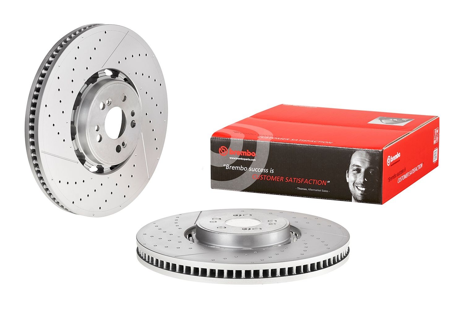 Remschijf BREMBO 09.D601.43 BREMBO Prime 09.D601.43 Remschijven set MERCEDES-BENZ GLE 2021