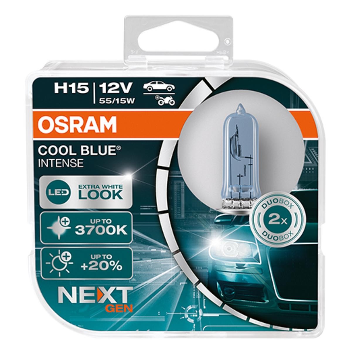 OSRAM Pære, fjernlys 64176CBN-HCB OSRAM 64176CBN-HCB Ford Transit Courier Stationcar Tågelygtepære pris