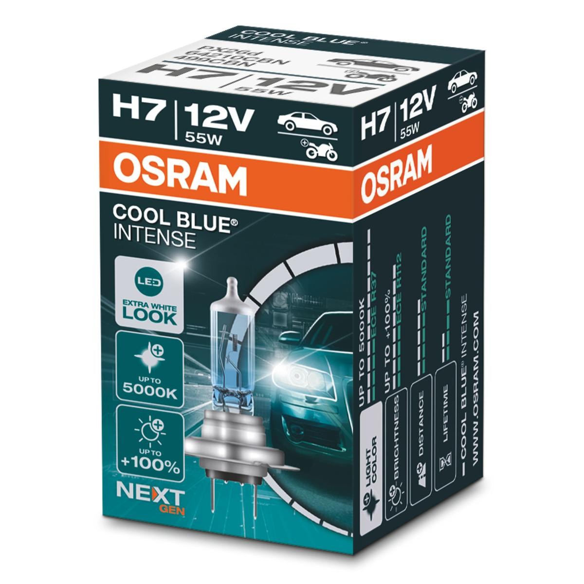 OSRAM Lyspære, fjernlys 64210CBN Hovedlyspære OSRAM Renault TWINGO COOL BLUE INTENSE next Generation 64210CBN