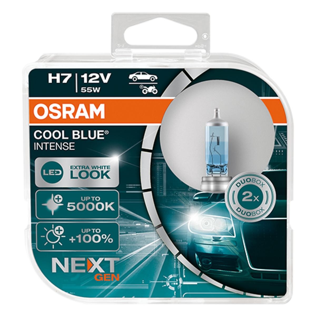 Lâmpada, farol de longo alcance OSRAM 64210CBN-HCB OSRAM COOL BLUE INTENSE next Generation 64210CBN-HCB Lâmpada farol KIA SORENTO 2020