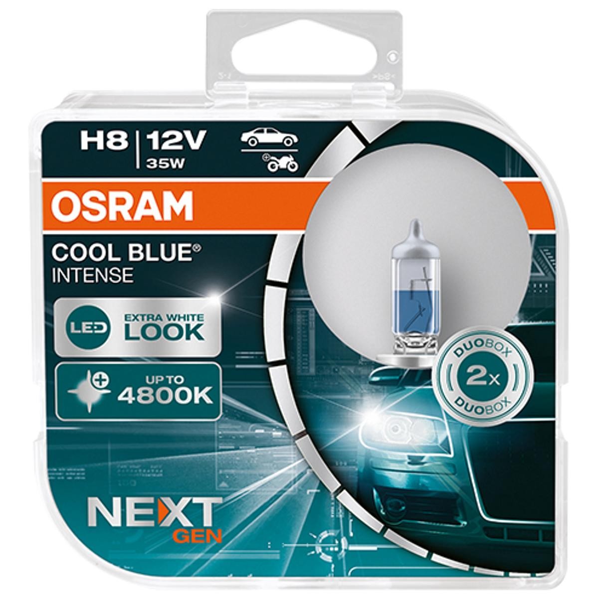 OSRAM Lâmpada, farol de longo alcance 64212CBN-HCB Lâmpadas Honda CR-V IV: Lâmpada, farol de longo alcance OSRAM COOL BLUE INTENSE next Generation 64212CBN-HCB