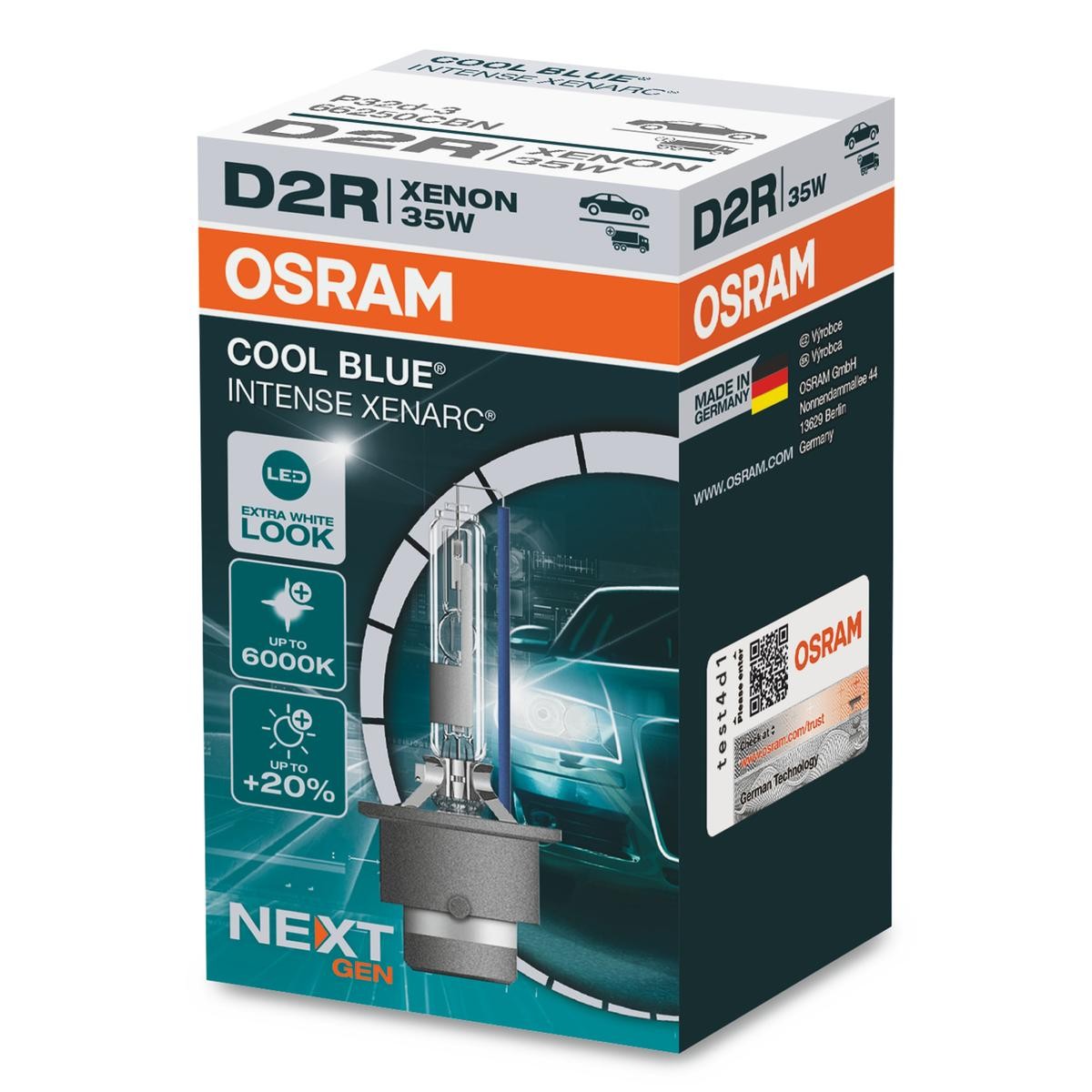 OSRAM Xenon-pære 66250CBN Lyspære tåkelyskaster Honda FD, FA 66250CBN OSRAM