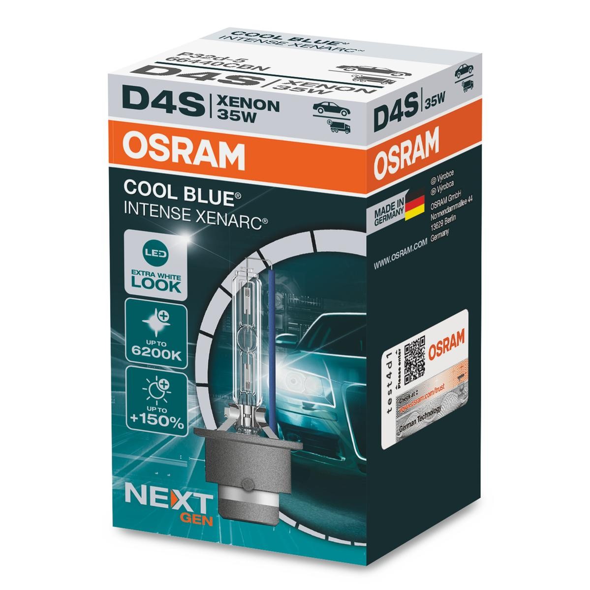 Xenon-pære OSRAM 66440CBN OSRAM XENARC COOL BLUE INTENSE next Generation 66440CBN: Forlygte pære Lexus IS 2005