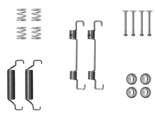 MINTEX Toebehoren, parkeerremschoen MBA52 Rem montageset SKODA MINTEX MBA52
