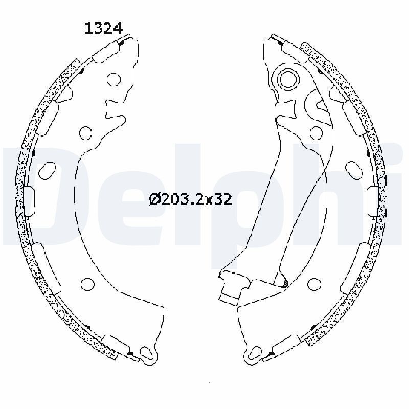 DELPHI Remschoenset LS2200 Remschoenen DELPHI i40 LS2200 goedkoop