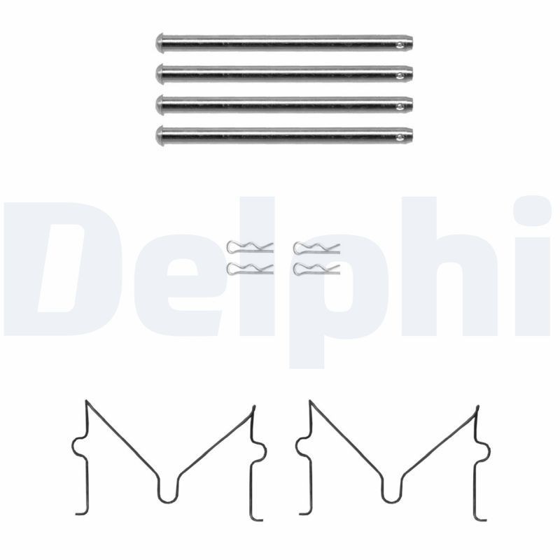 DELPHI Accessory Kit, disc brake pads LX0691 DELPHI LX0691 genuine MITSUBISHI L300 / Delica II Minibus (LO3_P/G, L0_2P) brake pad fitting kit price