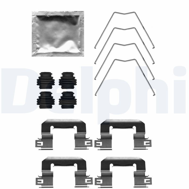 DELPHI Kit d'accessoires, plaquette de frein à disque LX0712 DELPHI LX0712 Kit d'accessoires, plaquette de frein à disque Hyundai i30 III Break pas cher