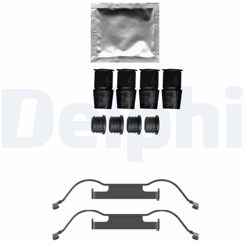DELPHI Kit accessori, pastiglia freno LX0733 DELPHI LX0733 Kit accessori, pastiglia freno Opel Astra Classic Caravan prezzo