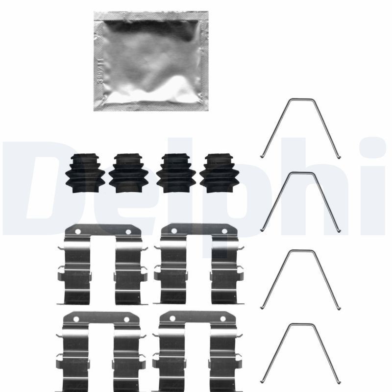 DELPHI Kit d'accessoires, plaquette de frein à disque LX0739 Chrysler STRATUS Kit d'accessoires, plaquette de frein à disque DELPHI LX0739