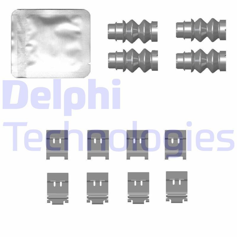 DELPHI Accessory Kit, disc brake pads LX0772 DELPHI LX0772 308 III SW brake pad fitting kit cost