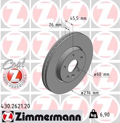 ZIMMERMANN Piduriketas 430.2621.20 Sport pidurikettad ZIMMERMANN CAPTIVA 430.2621.20 odav