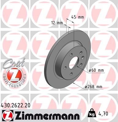 ZIMMERMANN Piduriketas 430.2622.20 Sport pidurikettad ZIMMERMANN CAPTIVA 430.2622.20 odav