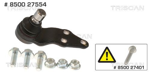 TRISCAN Fuseekogel 8500 27554 Fuseekogel TRISCAN XC60 8500 27554 goedkoop