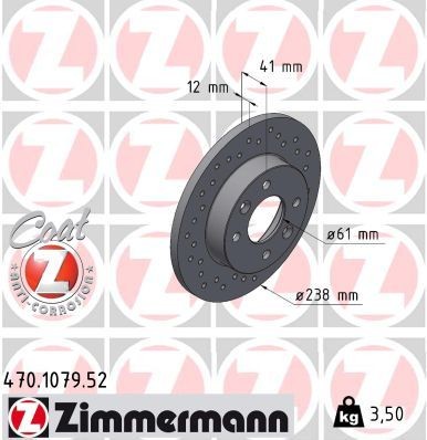 ZIMMERMANN Remschijf 470.1079.52 Sportremschijven ZIMMERMANN LOGAN 470.1079.52 goedkoop