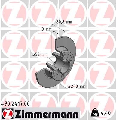 ZIMMERMANN Bremseskive 470.2417.00 Sportsbremseskiver ZIMMERMANN 1310 470.2417.00 billige