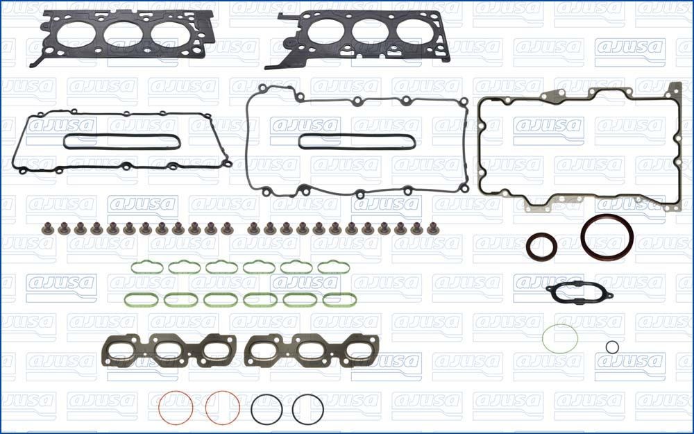 AJUSA Blīvju komplekts, Dzinējs 50516400 AJUSA 50516400 Pilns blīvju komplekts Jaguar XF X250 cena
