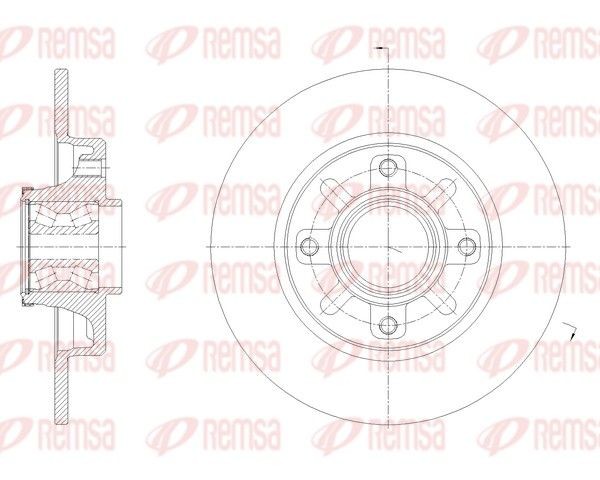 REMSA Δισκόπλακα 62137.20 Δισκόπλακα REMSA Citroën NEMO 62137.20