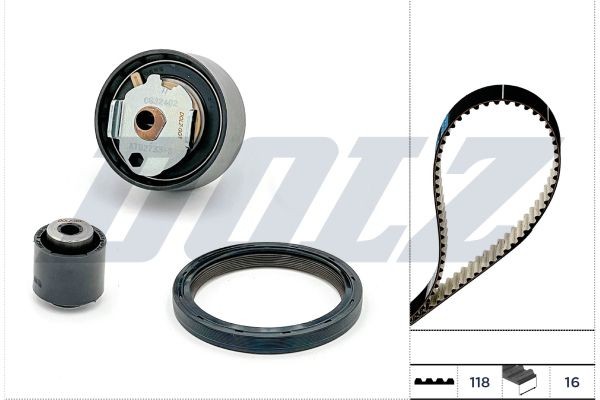 DOLZ Kit de distribution SKD180IO SKD180IO Courroie de distribution DOLZ CITROЁN C-CROSSER