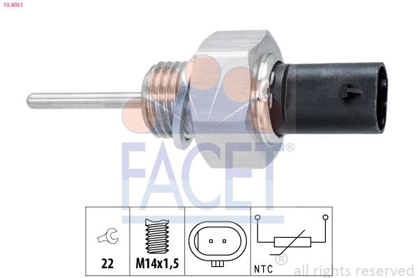 FACET Ansauglufttemperatursensor 10.4051 10.4051 FACET Ansauglufttemperatursensor Jaguar XJ X300 Kosten