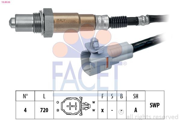 FACET Lambda zonde 10.8526 Lambda zonde FACET SX4 10.8526 lēti