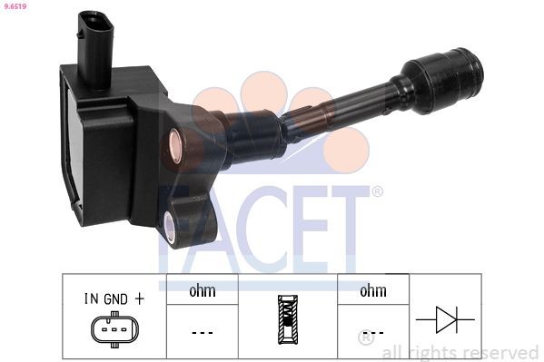 FACET Sytytyspuola 9.6519 9.6519 FACET Sytytyspuola Ford KUGA hinta